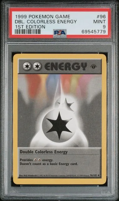1999 Pokemon Base Set 1st Edition Double Colorless Energy #96 card image