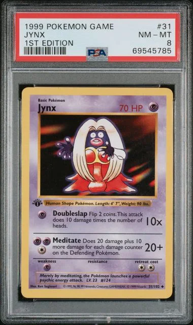 1999 Pokemon Base Set 1st Edition Jynx #31 card image