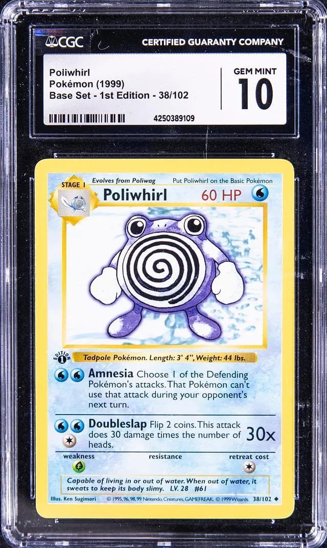 1999 Pokemon Base Set 1st Edition Poliwrath #38 card image