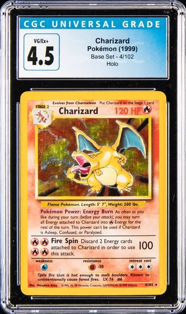 1999 Pokemon Base Set Charizard #4 card image