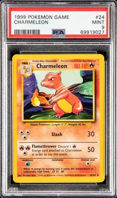 1999 Pokemon Base Set Charmeleon #24 card image