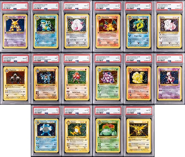 1999 Pokemon Base Set Edition Complete Set (102) - Featuring 16 #1st card image