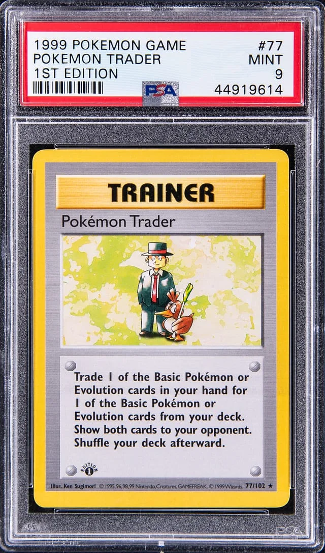 1999 Pokemon Base Set First Edition Pokemon Trader #77 card image