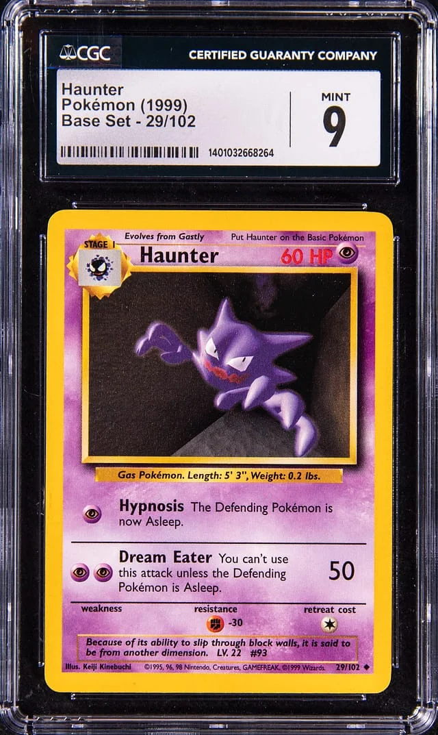 1999 Pokemon Base Set Haunter #29 card image