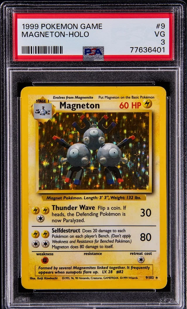 1999 Pokemon Base Set Holo Magneton #9 card image