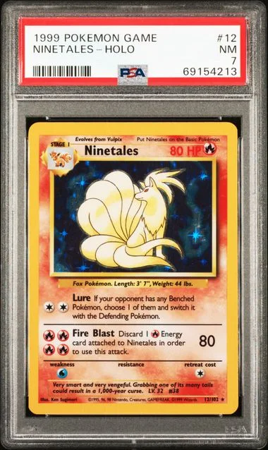 1999 Pokemon Base Set Holofoil Ninetales #12 card image