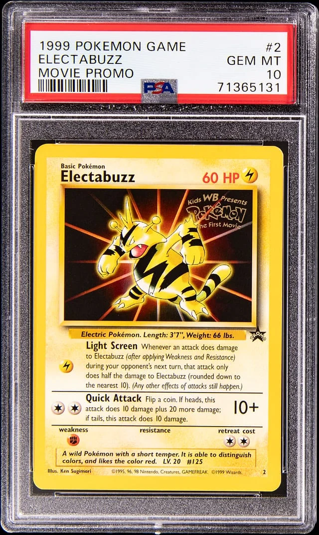 1999 Pokemon Base Set Movie Promo Electabuzz #2 card image