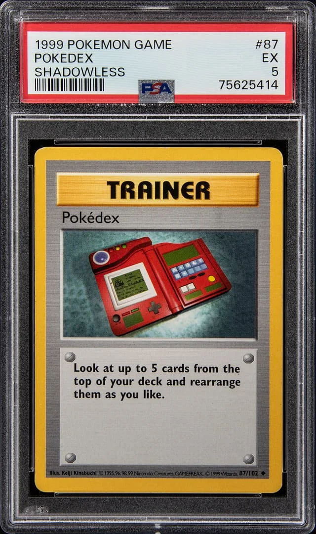 1999 Pokemon Base Set Shadowless Pokedex #87 card image