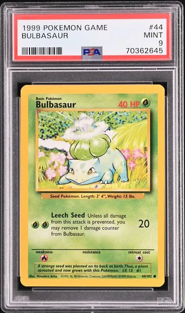 1999 Pokemon Bulbasaur #44 card image