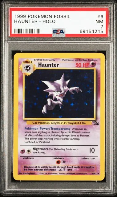 1999 Pokemon Fossil Haunter-Holo #6 card image