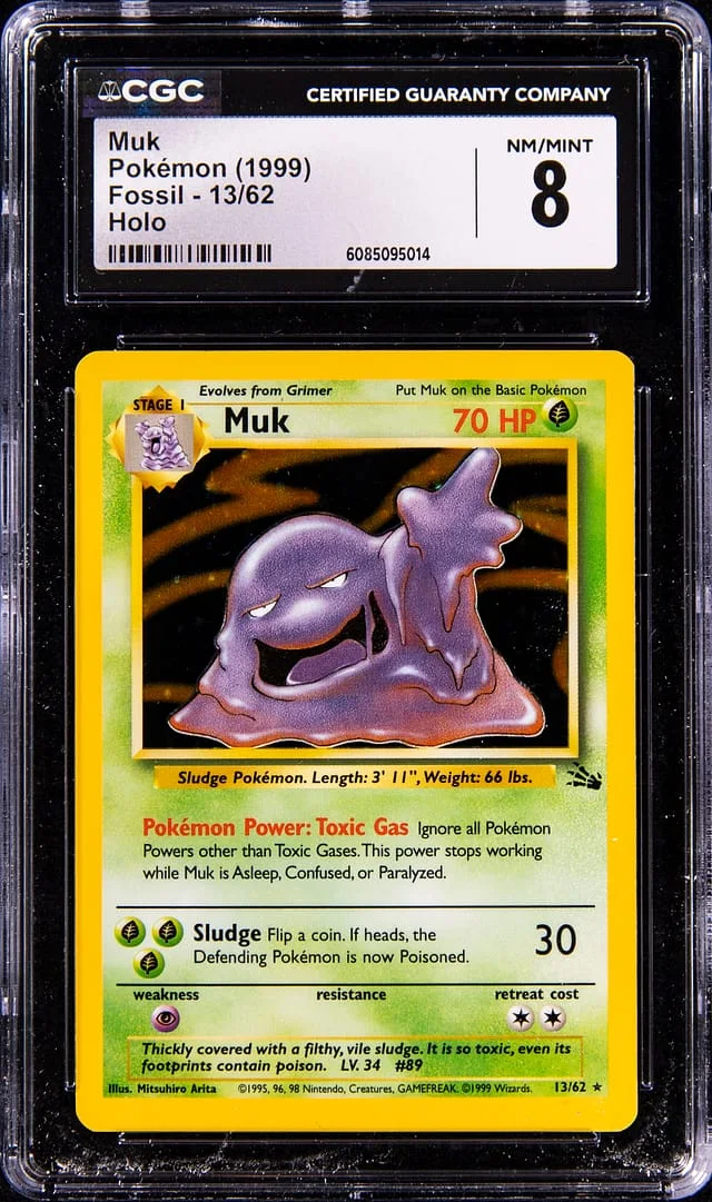 1999 Pokemon Fossil Holo Muk #13 card image
