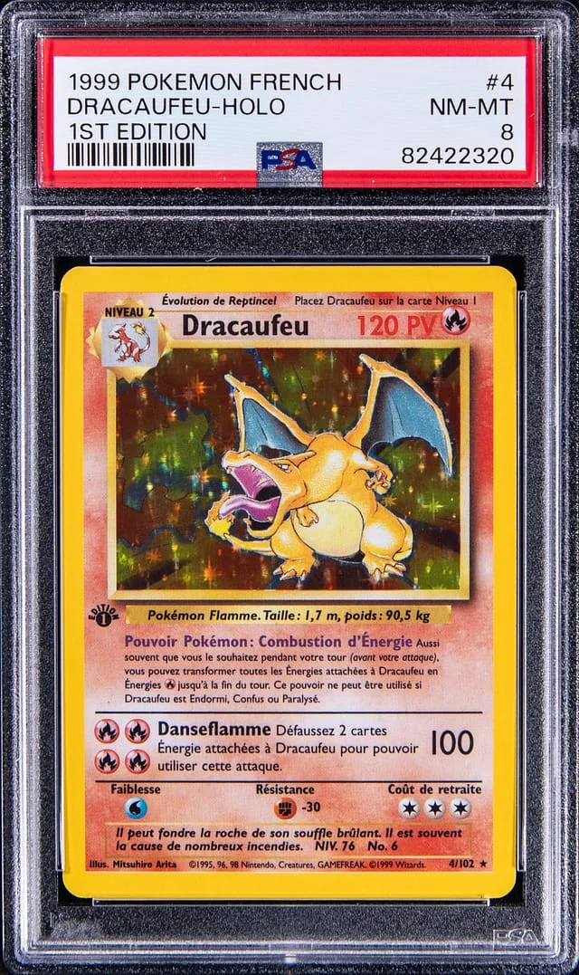 1999 Pokemon French 1St Edition Dracaufeu-Holo #4 card image