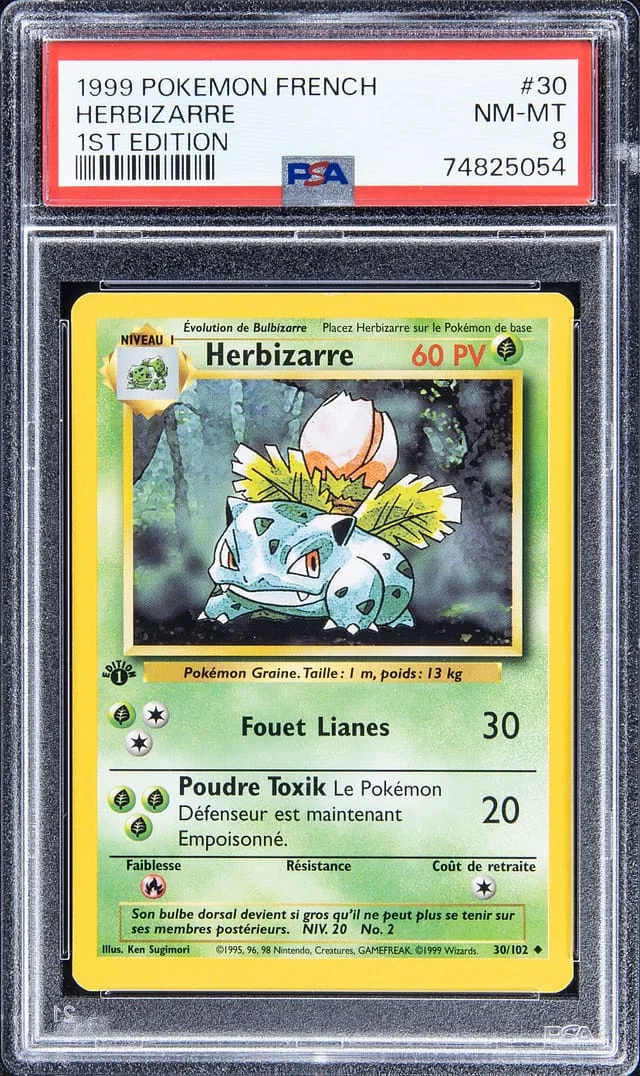1999 Pokemon French 1st Edition Herbizarre #36 card image