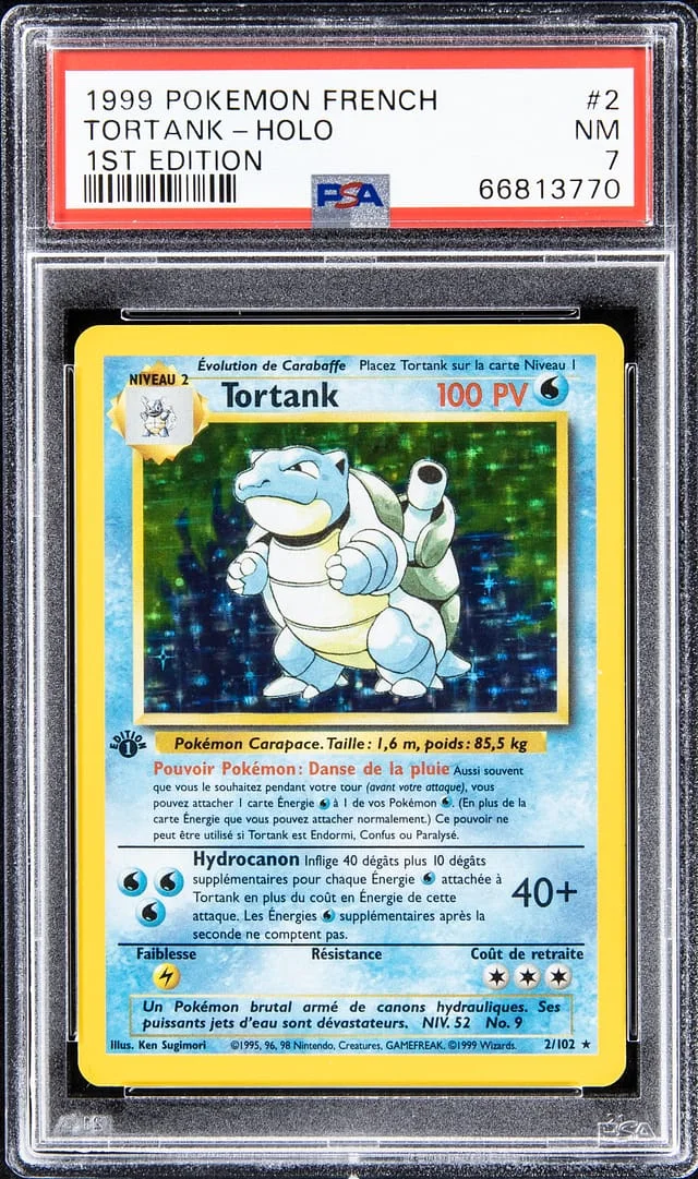 1999 Pokemon French 1st Edition Holo Tortank #2 card image