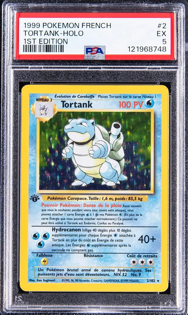 1999 Pokemon French 1st Edition Holofoil Tortank #2 card image