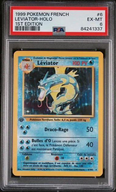 1999 Pokemon French 1st Edition Leviator-Holo #6 card image