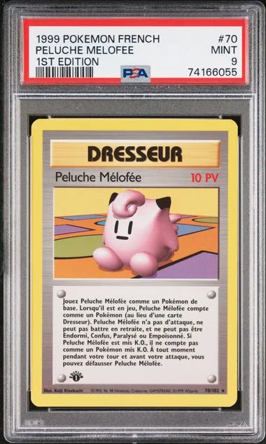 1999 Pokemon French 1st Edition Peluche Melofee #70 card image