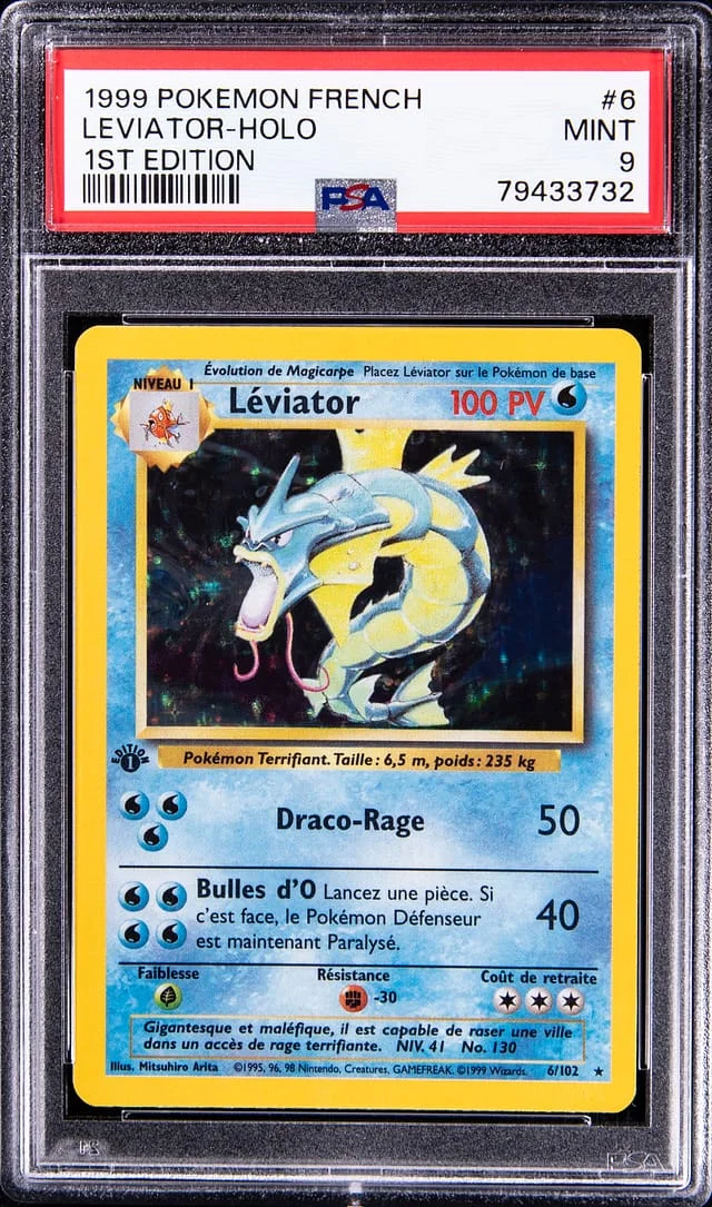 1999 Pokemon French 1st Edition Rare Holofoil Leviator #6 card image
