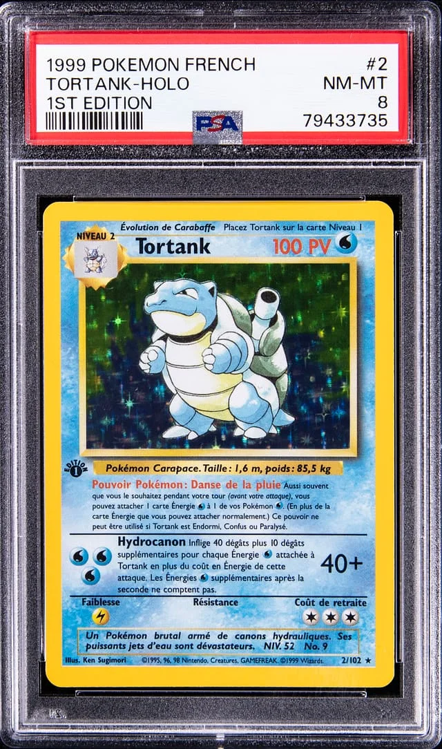 1999 Pokemon French 1st Edition Rare Holofoil Tortank #2 card image