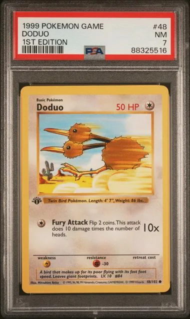 1999 Pokemon Game 1st Edition Doduo #48 card image