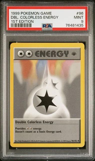 1999 Pokemon Game 1st Edition Double Colorless Energy #96 card image