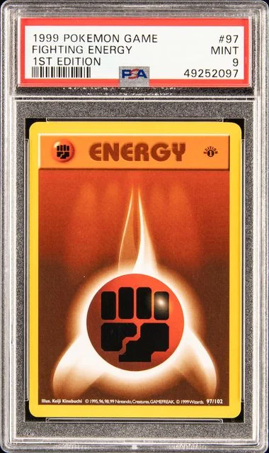 1999 Pokemon Game 1st Edition Fighting Energy #97 card image