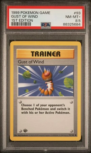 1999 Pokemon Game 1st Edition Gust Of Wind #93 card image