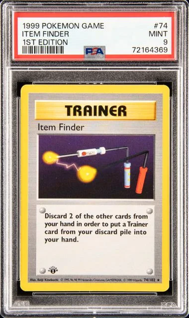 1999 Pokemon Game 1st Edition Item Finder #74 card image