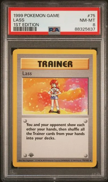 1999 Pokemon Game 1st Edition Lass #75 card image