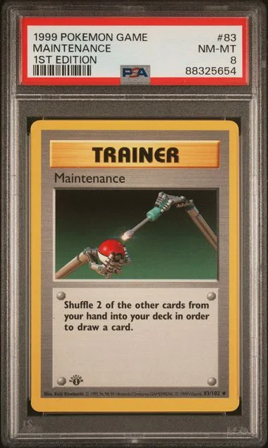 1999 Pokemon Game 1st Edition Maintenance #83 card image