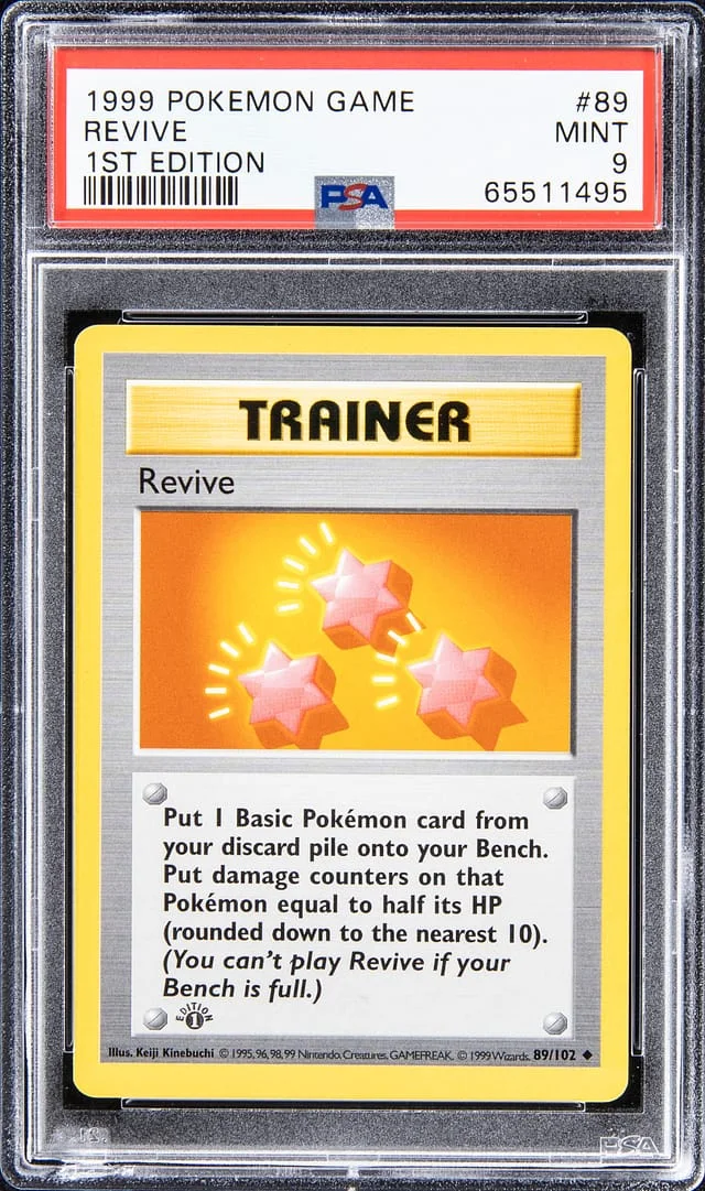 1999 Pokemon Game 1st Edition Revive #89 card image