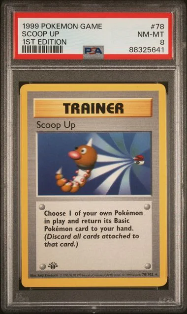 1999 Pokemon Game 1st Edition Scoop Up #78 card image