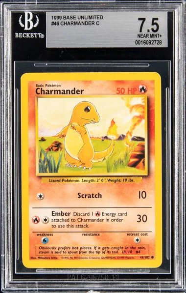 1999 Pokemon Game Base Set 1999-2000 Charmander #46 card image