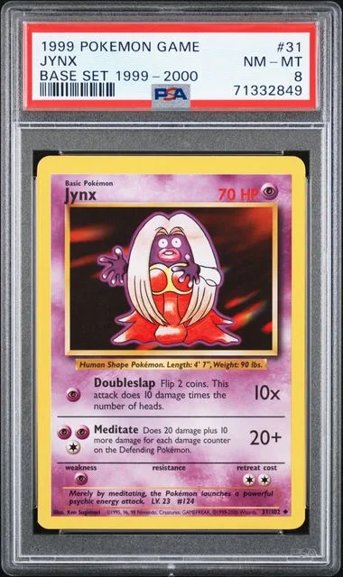 1999 Pokemon Game Base Set 1999-2000 Jynx #31 card image