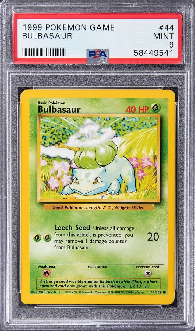 1999 Pokemon Game Bulbasaur #44 card image