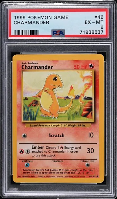 1999 Pokemon Game Charmander #46 card image