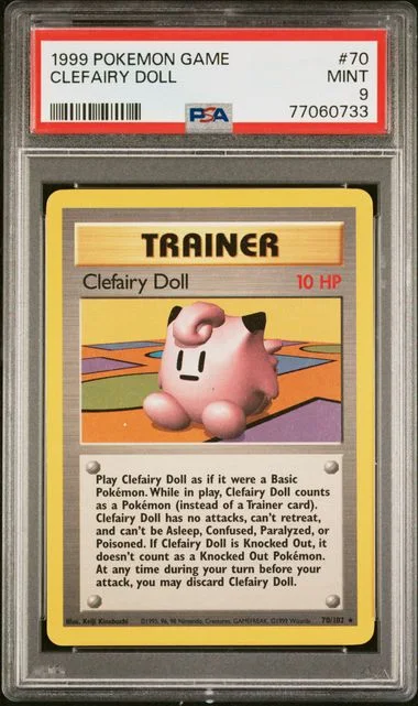 1999 Pokemon Game Clefairy Doll #70 card image