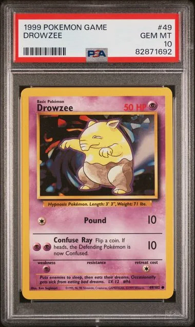 1999 Pokemon Game Drowzee #49 card image