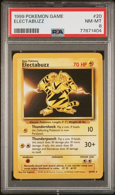 1999 Pokemon Game Electabuzz #20 card image