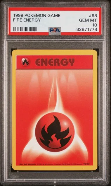 1999 Pokemon Game Fire Energy #98 card image