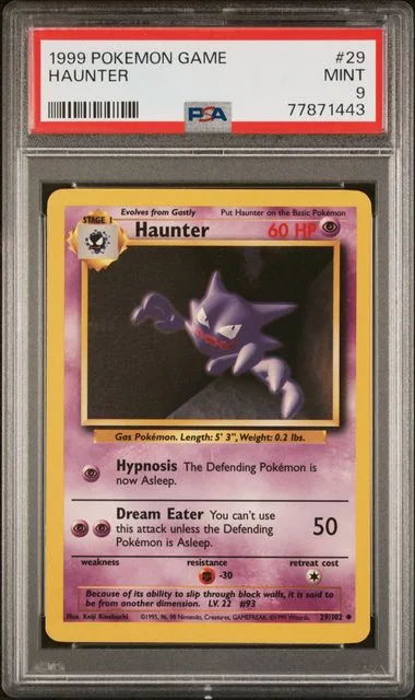 1999 Pokemon Game Haunter #29 card image