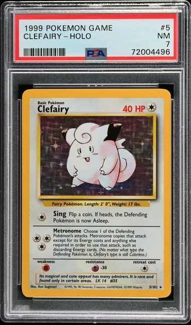 1999 Pokemon Game Holo Clefairy #5 card image