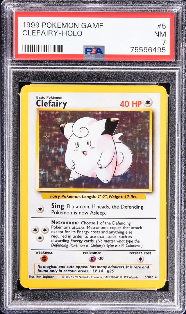 1999 Pokemon Game Holofoil Clefairy #5 card image