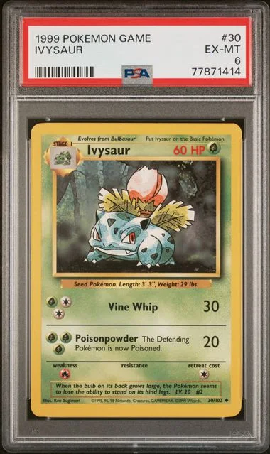 1999 Pokemon Game Ivysaur #30 card image