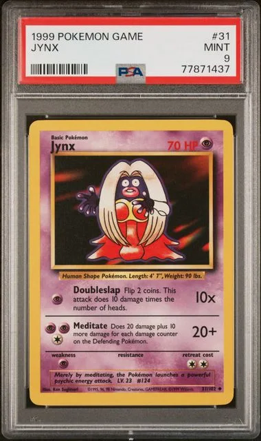 1999 Pokemon Game Jynx #31 card image
