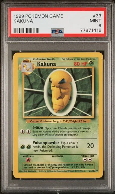 1999 Pokemon Game Kakuna #33 card image