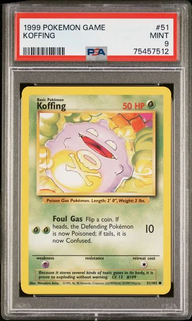1999 Pokemon Game Koffing #51 card image
