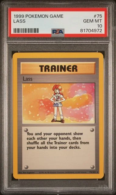 1999 Pokemon Game Lass #75 card image