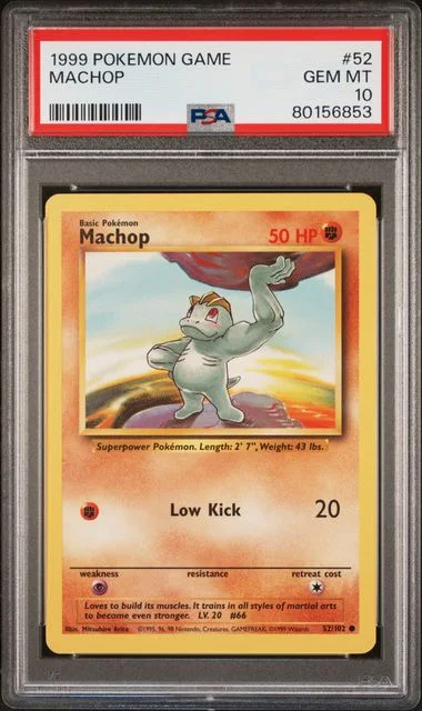 1999 Pokemon Game Machop #52 card image