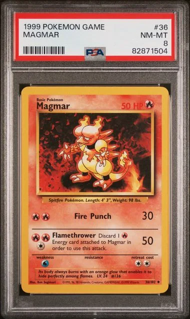 1999 Pokemon Game Magmar #36 card image